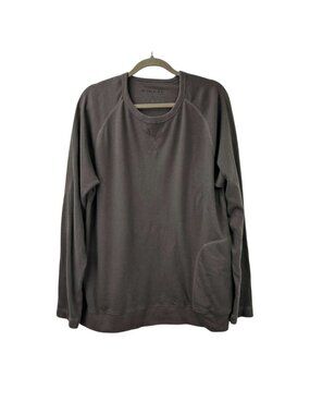 Municipal Sport Utility Gear Men's XL Crewneck Brown Sweatshirt Zippered Pockets